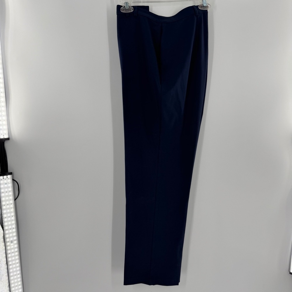 Tanjay Navy Blue Dress Pants‎ Womens 16 Straight Leg Stretch Trousers 88KIF9124